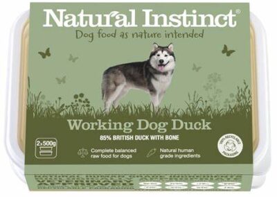 NATURAL INSTINCT WORKING DOG DUCK 1KG