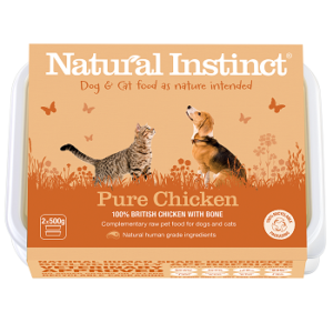 COUNTRY WAREHOUSE NATURAL INSTINCT PURE CHICKEN 2 X 500G